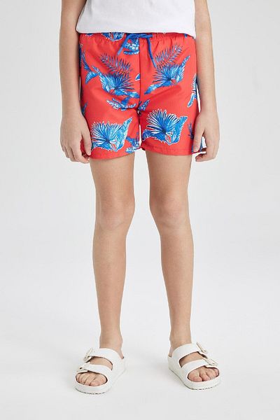 DeFacto Boy's Patterned Swim Shorts B7437A824HS