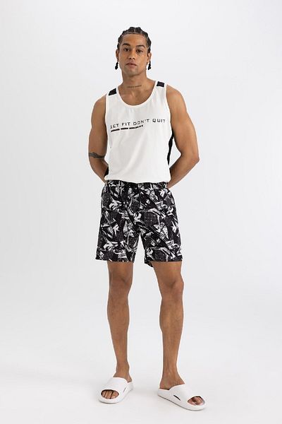 DeFacto Σορτς κολύμβησης DeFactoFit Regular Fit, εύκαμπτο και ανάγλυφο, κοντό μήκος B5994AX24HS