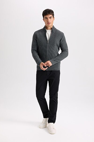 DeFacto Yazlık Gabardin Chino Kanvas Pantolon Slim Fit Dar Kesim Dar Paça Cepli B2089ax25sp