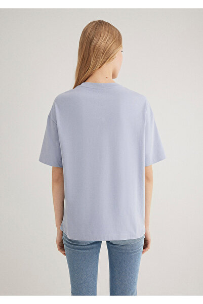 Mavi Koszulka z nadrukiem z logo Oversize / Szeroki krój 1611593-85385