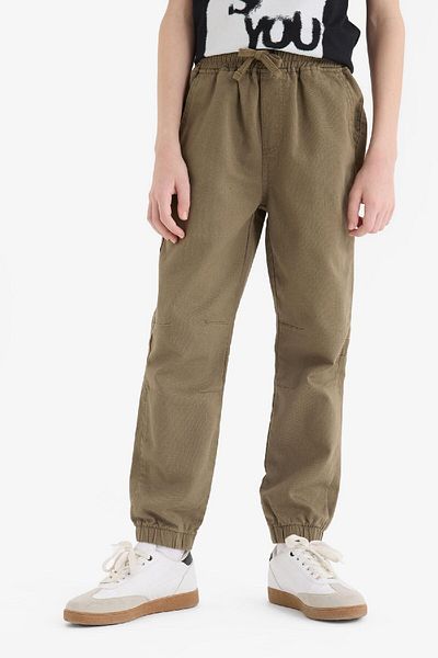 DeFacto Boy's Jogger Fit Standard Leg Gabardine Trousers E1587A825Sm