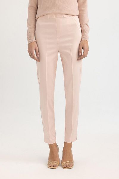 DeFacto Cigarette Regular Waist Straight Leg Basic Straight Satin Fabric Pants J8743Az24Sm