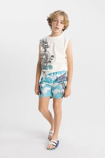 DeFacto Marvel Avengers Boys' Sea Shorts - C3670A824HS