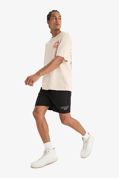 DeFacto DeFactoFit - NBA Miami Heat σορτς με κοντό πόδι B9915AX25SP