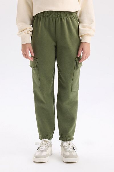 DeFacto Κορίτσια - Ελαστική μέση, Jogger Sweatpants με Cargo Pockets D2292A824WN
