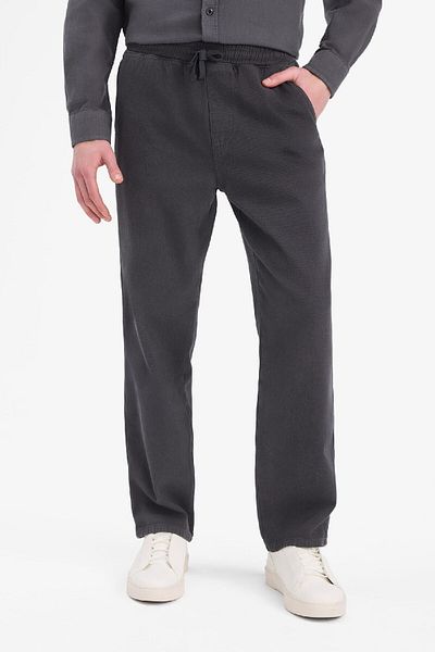 DeFacto Lockere, entspannte Passform, weites Bein, Baumwoll-Sommer-Leinenhose D7285ax25sp