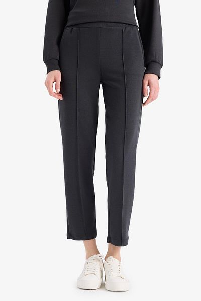 DeFacto Κανονική εφαρμογή Strechy Waist Basic ίσιο παντελόνι με τσέπες E1954AX25SP