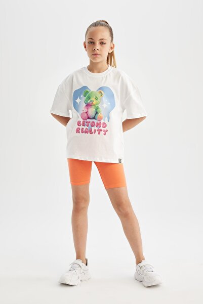 DeFacto Kız Çocuk Biker Tayt D0901A824HS