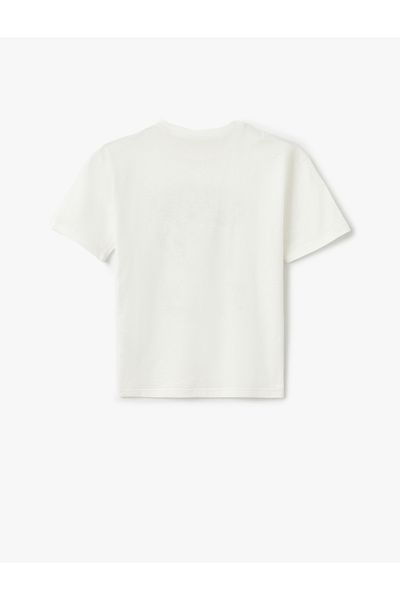 Koton Cotton Anime Printed Crew Neck Short Sleeve T-Shirt