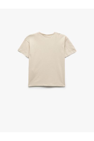 Koton Dinosaur Printed Short Sleeve Crew Neck Cotton T-Shirt