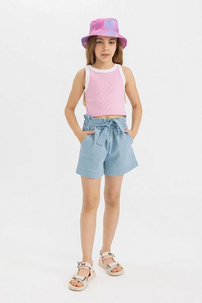 DeFacto Dívčí kraťasy Paperbag Jean Shorts C9302A824SM