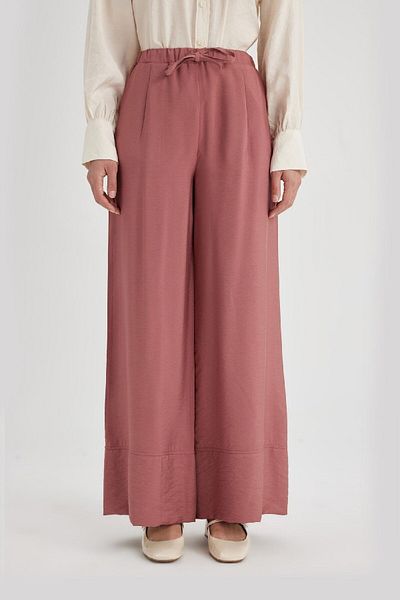 DeFacto Wide Leg Wide Leg Elastic Waist Pocket Trousers C2161Ax24Sm