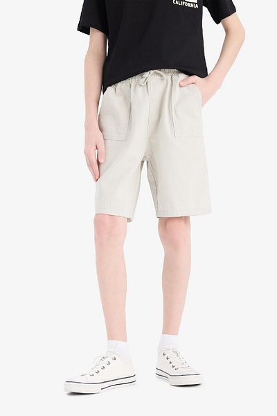 DeFacto Boy's Elastic Waist Pocket Gabardine Shorts E7333A825Hs
