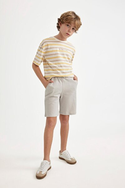 DeFacto Boy's Pique Basic Plain Shorts B5925A824Sm