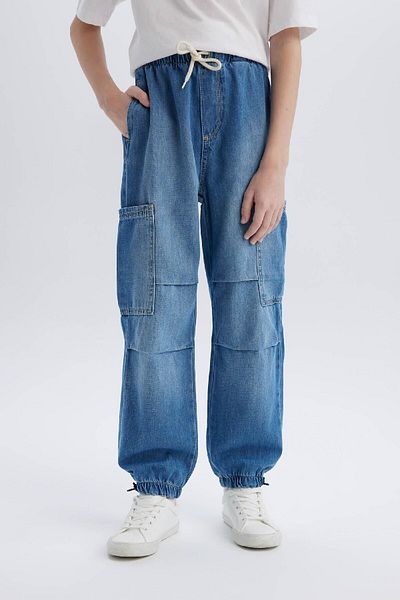 DeFacto Pantaloni Jeans Parașuta Băieți D6648A825SP
