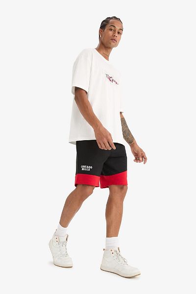 DeFacto Fit Nba Chicago Bulls Standard Fit ίσιο σορτς B9894ax25sp