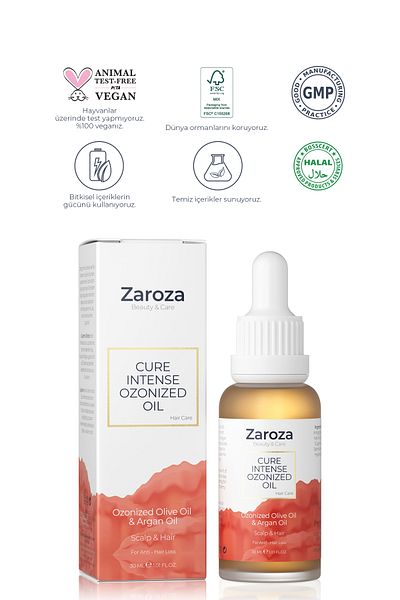 ZAROZA 30 ml Anti-Hair Loss Ozone Intensive Treatment Oil - Cure Intense Ozonized Oil