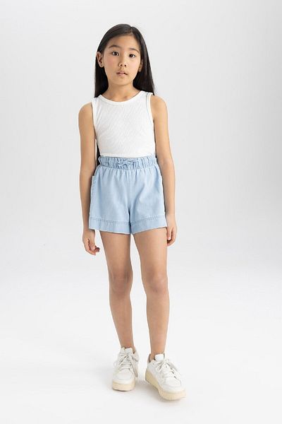 DeFacto Pantaloni scurți de jeans pentru fete B6574A824SM