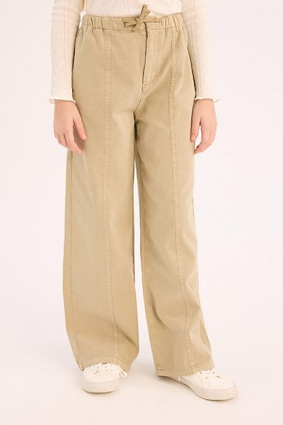 DeFacto Girl's Wide Leg Wide Leg Cotton Trousers D7609A825Sm