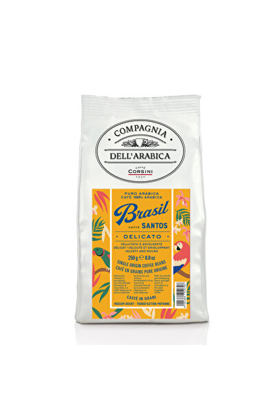 Caffe Corsini 1950 Brezilya Santos %100 Arabica Çekirdek Kahve 250gr
