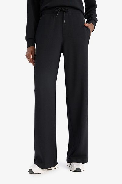 DeFacto Fit Wide Leg Wide Leg Standard μέγεθος Modal Athlete Slim Παντελόνι D7128ax25sp