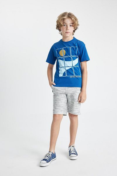 DeFacto Boy's Zippered Shorts with Pockets - C3726a824hs