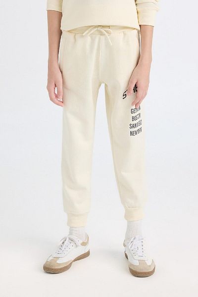 DeFacto Boy's Elastic Waist Printed Sweatpants D2141A824Au
