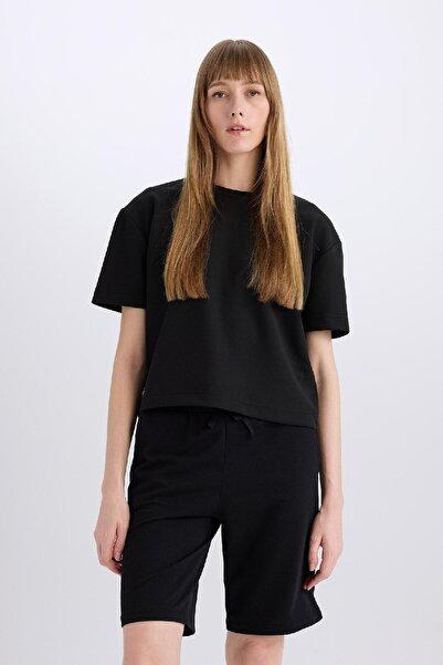 DeFacto Regular Fit Normal Waist Straight Leg Bermuda Shorts W9369Az25Sm