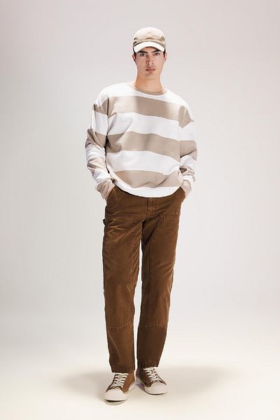 DeFacto B9365Ax23Wn Model - Gabardine Trousers with Straight Leg Pockets