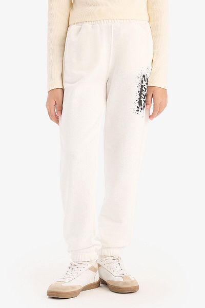 DeFacto Girl's Elastic Waist Printed Jogger Sweatpants E0025A825Sp