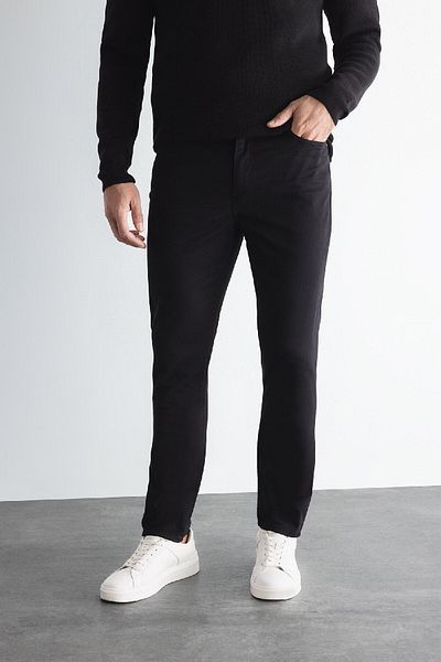 DeFacto Chino Canvas Παντελόνι Slim Fit Slim Fit Βαμβακερό ελαστικό στενό πόδι C9441ax24au