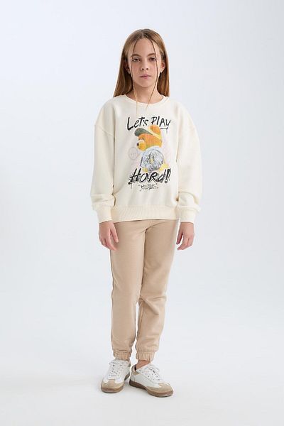 DeFacto Κορίτσια - Ελαστική μέση Jogger Sweatpants D0734A824AU