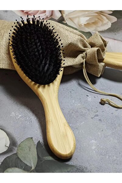 Yelajoy Natural Bristle Hairbrush, Smooth Scalp Massage, Professional for All...