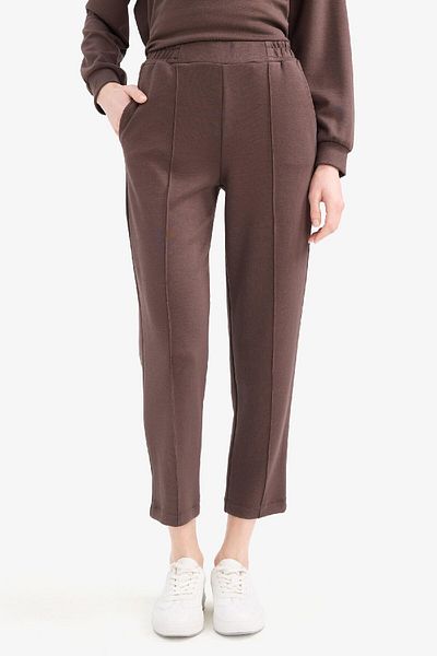 DeFacto Regular Fit Flexible Waisted Pocket Basic Straight Trousers E1954Ax25Sp