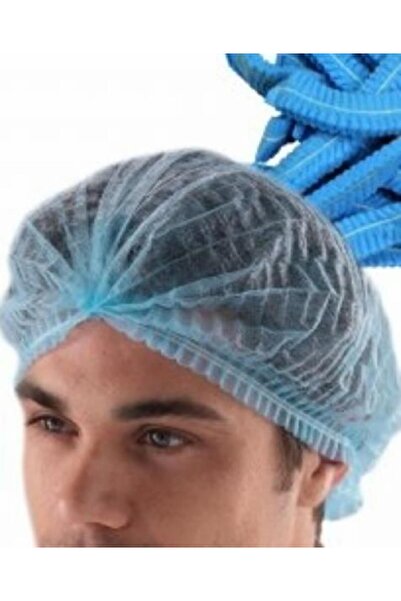 PRİVATE 1000 Adet Cerrahi Mavi Tela Nonwoven Akordeon Bone 52 Cm Çift Lastikl...
