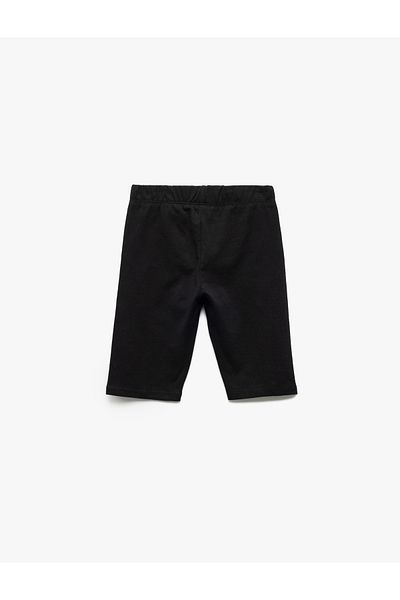 Koton Cotton Elastic Waist Basic Short Leggings