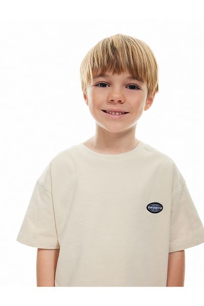 Koton Cotton Crew Neck Short Sleeve Oversize T-Shirt