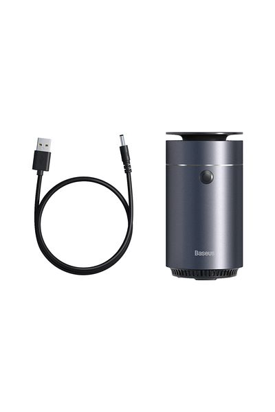 Baseus USB Car Diffuser & Humidifier - Portable Auto Aroma Air Freshener & Cool Mist - Grey