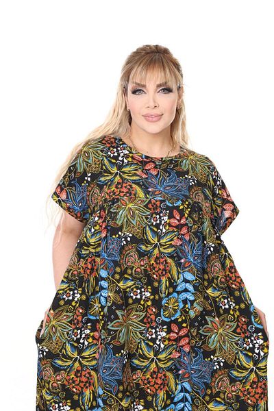 mervemoda Rochie țesută de vară de mărime mare pentru femei