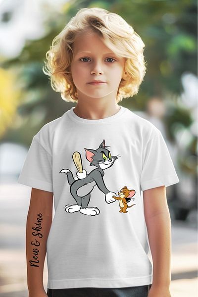 New Shine ΠΑΙΔΙΚΟ ΜΠΛΟΥΖΑ ΜΕ ΕΚΤΥΠΩΣΗ TOM AND JERRY