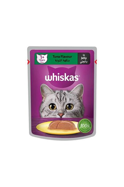 Whiskas Tuna Flavour In Jelly Adult Cat Food Pouch - 80 G Pack Of 24
