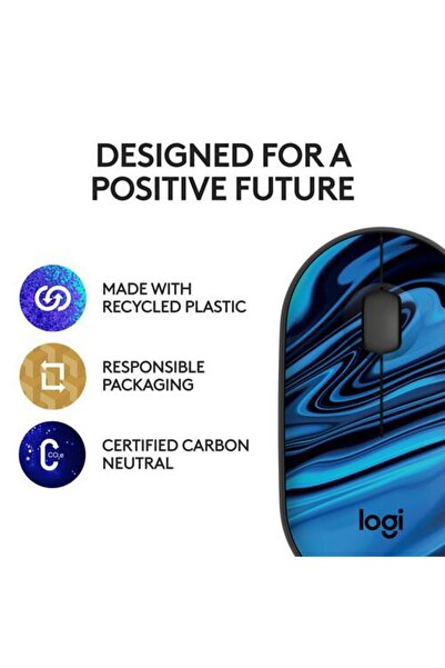 logitech M340 Wireless Mouse Blue Galaxy