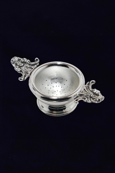 Ayşegül Yıldırım Old New ALBA Gümüş Kaplama Oval Kulplu Gümüş Kase Limonluk