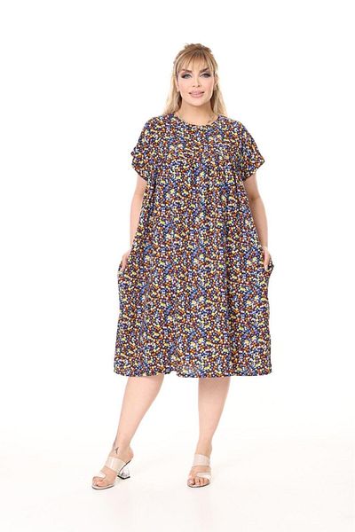 mervemoda Rochie țesută de vară de mărime mare pentru femei