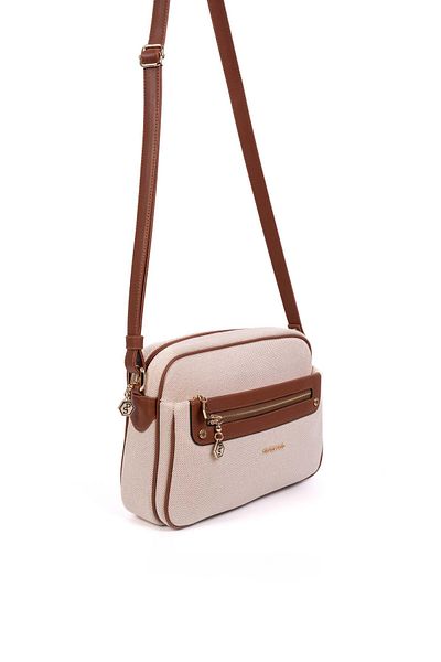 Silver Polo Silver & Polo Beige - Geantă de damă Tan SP753
