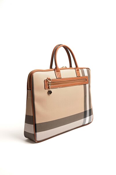 Silver Polo Silver & Polo Beige - Tan Sp1175 Women's Laptop & Briefcase