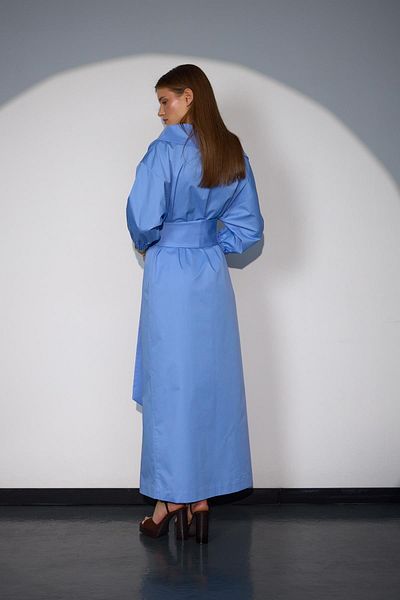 NOK İSTANBUL 100% Koton Lady Di Maxi Length Dress Bulut