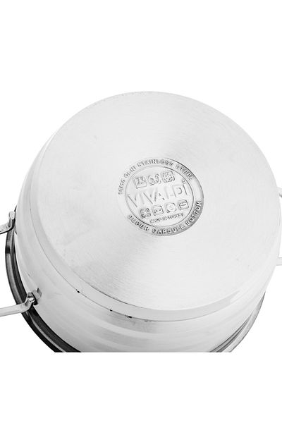 Vivaldi Turkish stainless steel cookware set 9-piece