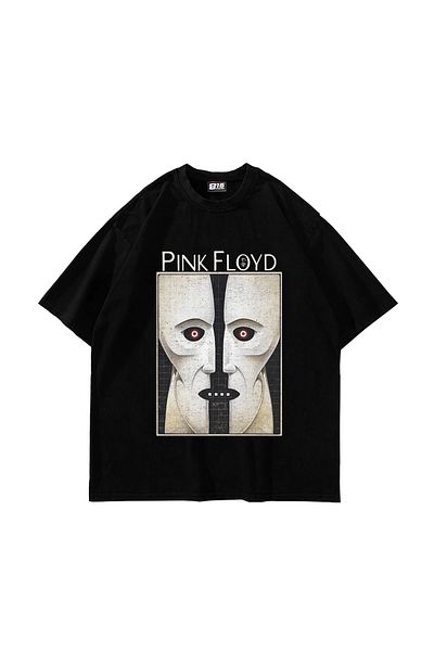 Sekizbiraltı Pink Floyd Division Bell με στάμπα Oversize Unisex μαύρο μπλουζάκι