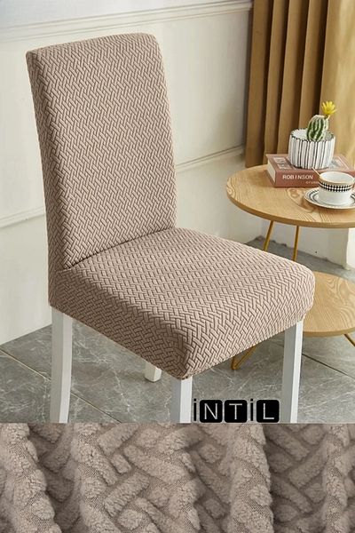 intil Κάλυμμα Καρέκλας Mink Colored - Κάλυμμα Καρέκλας Elastic και Lycra 1 Τεμάχιο